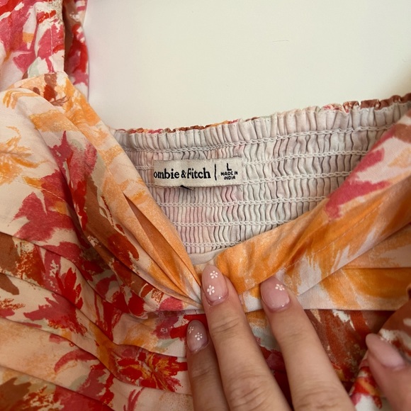 Abercrombie Emerson Poplin Puff Sleeve Mini Dress - Picture 3 of 4